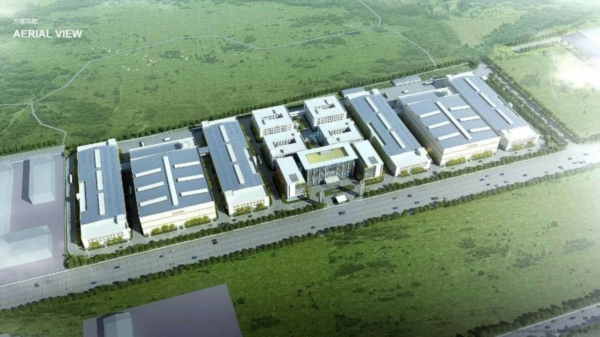 Rendering of the Kingfa factory campus by China Construction in Poland